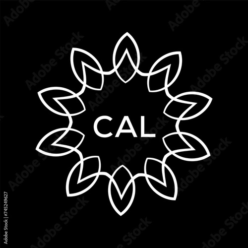 CAL Letter logo design template vector. CAL Business abstract connection vector logo. CAL icon circle logotype.
