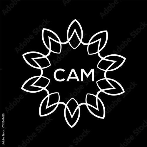 CAM Letter logo design template vector. CAM Business abstract connection vector logo. CAM icon circle logotype.
