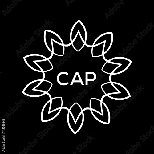 CAP Letter logo design template vector. CAP Business abstract connection vector logo. CAP icon circle logotype.
