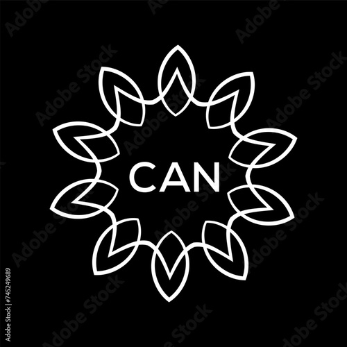 CAN Letter logo design template vector. CAN Business abstract connection vector logo. CAN icon circle logotype.
