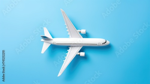 Wallpaper Mural Aerospace and Aviation Frames, a frame with a sleek, aerodynamic design on an airy background, showcasing an aircraft in flight or aerospace engineers at work. Torontodigital.ca