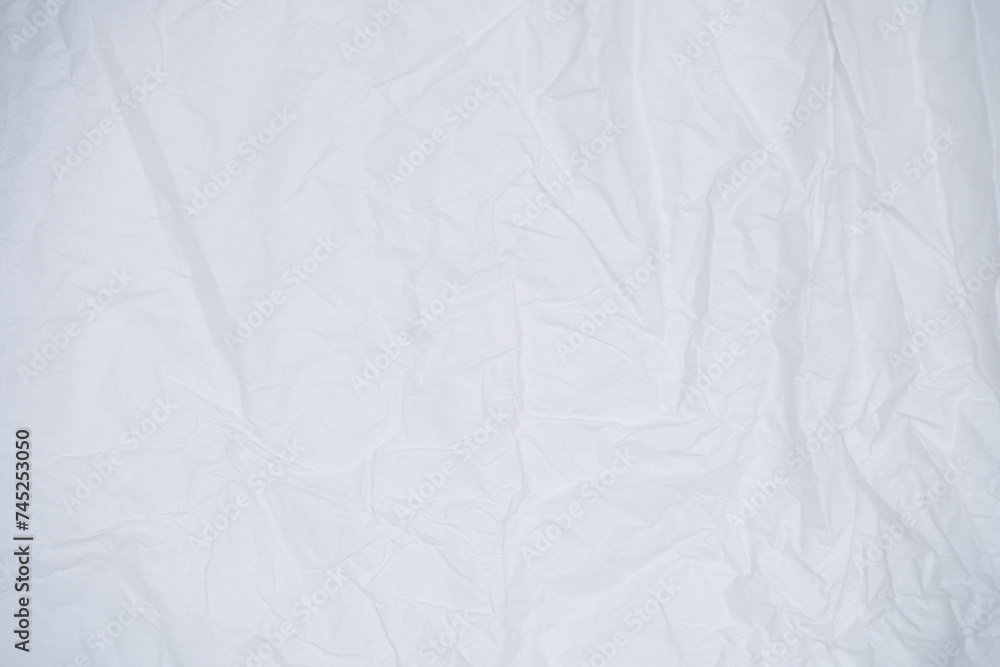 Close-up of a crumpled white paper texture, suitable for backgrounds and abstract designs. Close-up of a crumpled white paper texture, suitable for backgrounds and abstract designs.