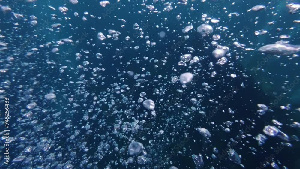 Air bubbles under water background, slow motion, 4k Air bubbles under water background, slow motion, 4k