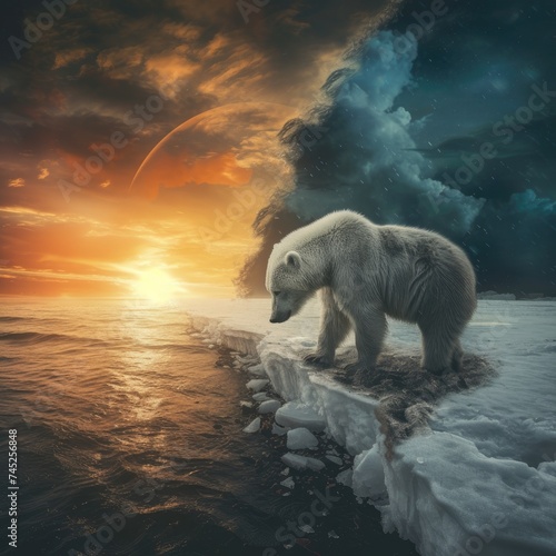 climate change  animal extinction  sad heartbreaking emotional beautiful --v 6 