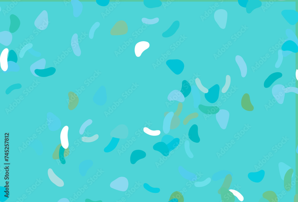 Light Blue, Green vector background with abstract forms. Light Blue, Green vector background with abstract forms.