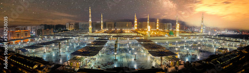 The Prophet's Mosque (Al-Masjid an-Nabawi). In the second (after Mecca) most holy place of Muslims. According to tradition, it was built in 622 by the Prophet photo