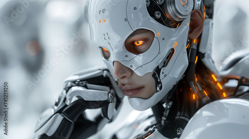 Futuristic Humanoid Robot 