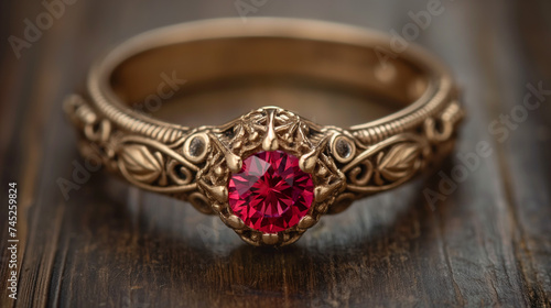 Vintage Ruby Ring