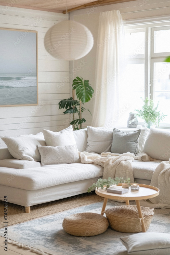 Comfortable modern sofa, soft luxury couch in cozy living room minimal elegant aesthetic home interior design contemporary style background space. House furniture store shopping advertising promo . Comfortable modern sofa, soft luxury couch in cozy living room minimal elegant aesthetic home interior design contemporary style background space. House furniture store shopping advertising promo .