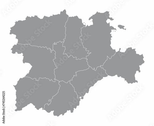 Castile and Leon provinces map photo