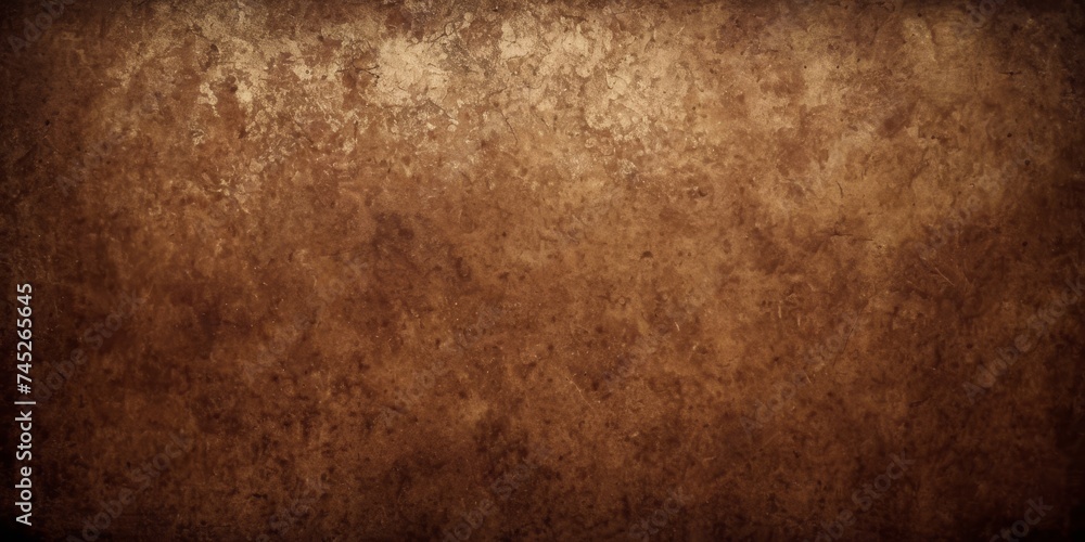 Obraz premium Old brown background with distressed vintage grunge texture in dark earthy chocolate