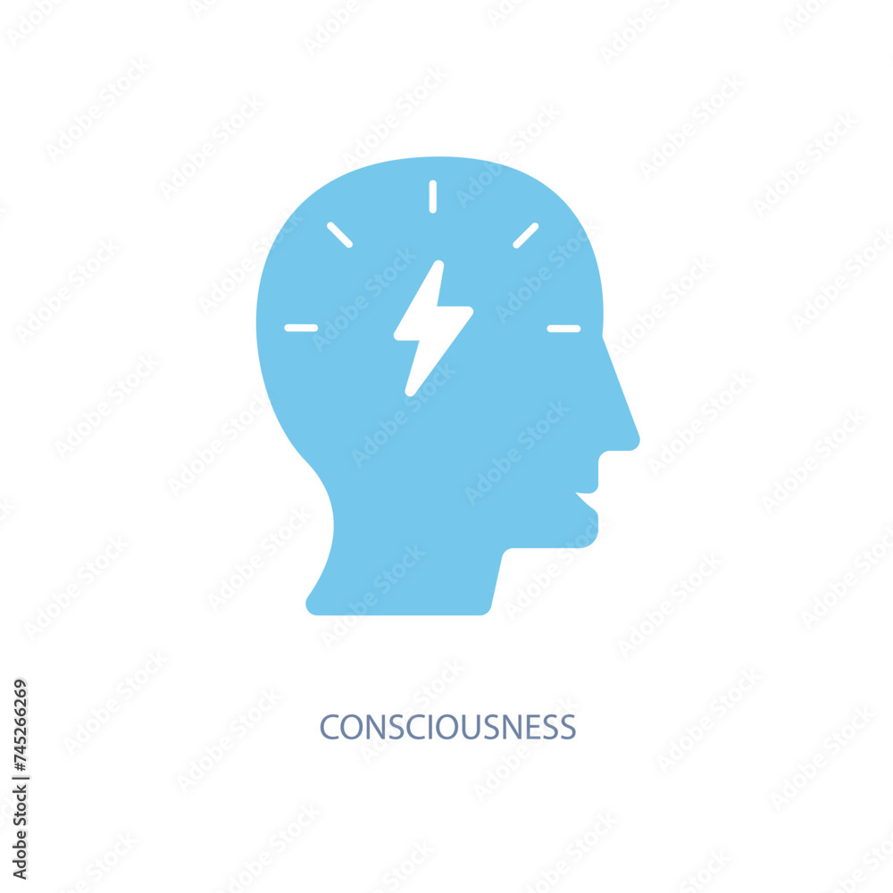 consciousness concept line icon. Simple element illustration. consciousness concept outline symbol design. consciousness concept line icon. Simple element illustration. consciousness concept outline symbol design.