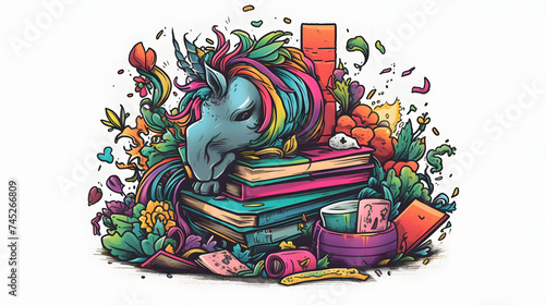 a book with all things unicorn