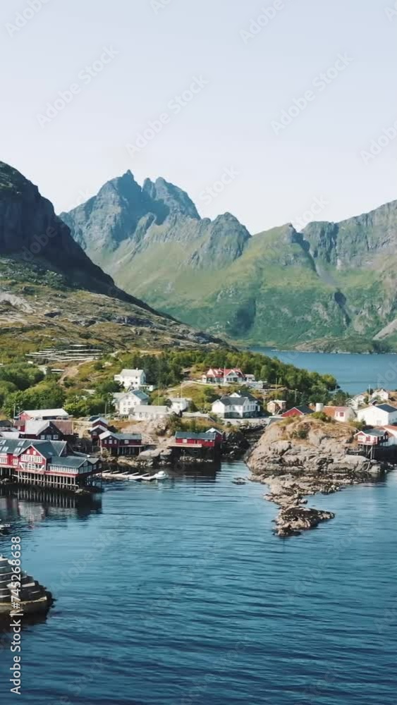 Aerial view of beautiful Norway landscape Aerial view of beautiful Norway landscape