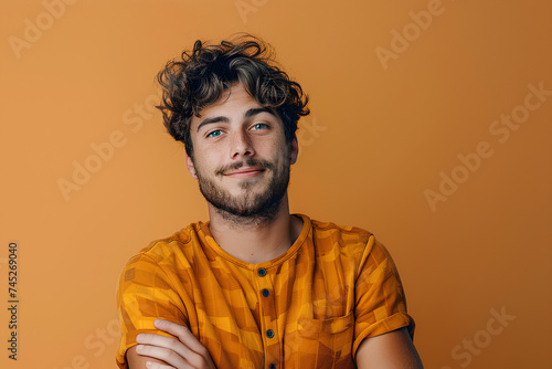 Guy man face looking isolated background expression adult casual young attractive happy person cool portrait 