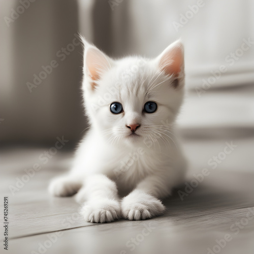 cat on white background © Tiago