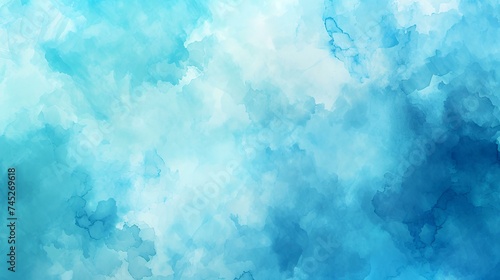 Abstract blue watercolor background. Fantasy fractal texture. Digital art. 3D rendering.