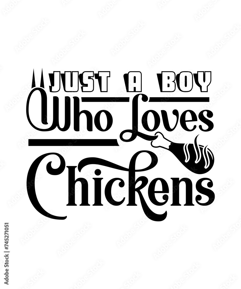 just a boy who loves chickens svg