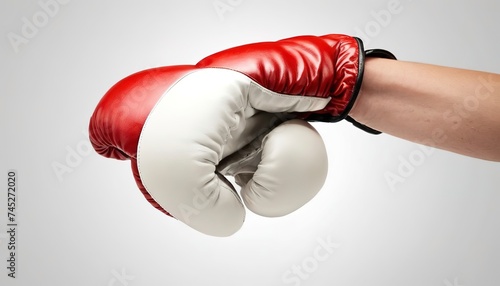 boxing glove isolated on the white © Sergiu