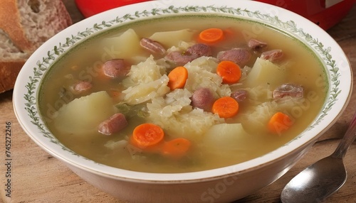 Cabbage soup - Kapustnica, a traditional Slovak festive dish
