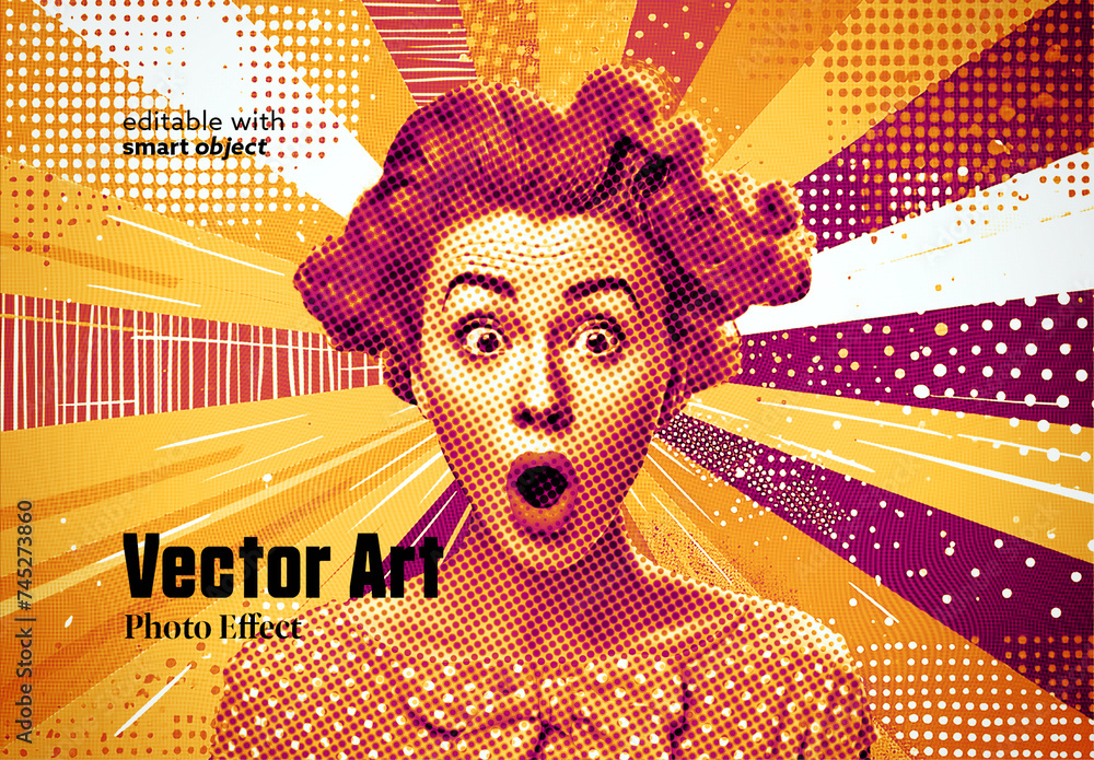 Vector Art Effect. Some Elements are Ai Generated Stock Template ...