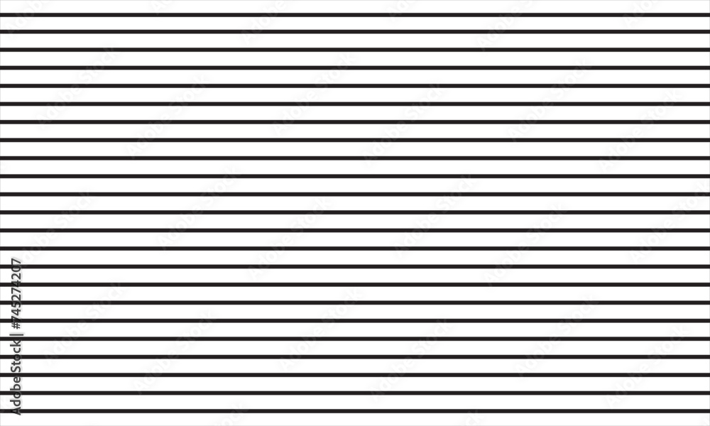 Black horizontal stripes pattern, seamless texture vector background. Vector Illustration EPS 10 - obrazy, fototapety, plakaty 
