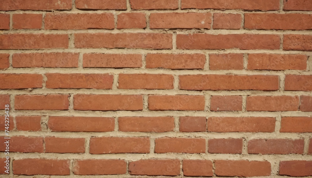 Obraz premium Old red brick wall damaged background