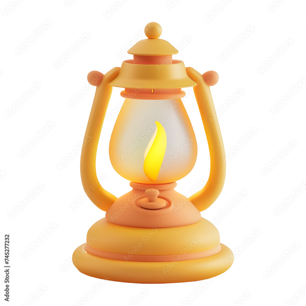 3d blender cartoon minimal style icon of Ramadan lamp 3d blender cartoon minimal style icon of Ramadan lamp