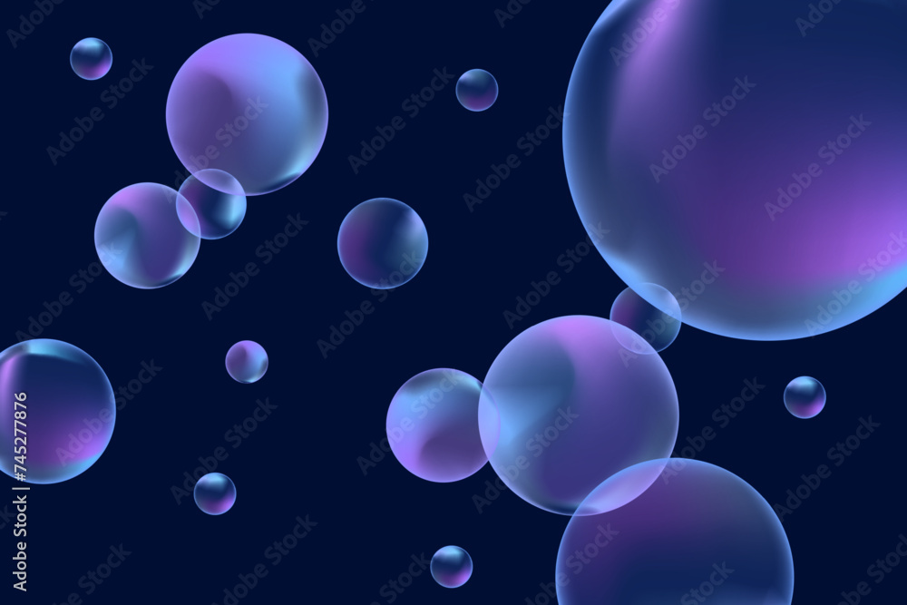 Modern realistic water bubbles, great design for any purposes.