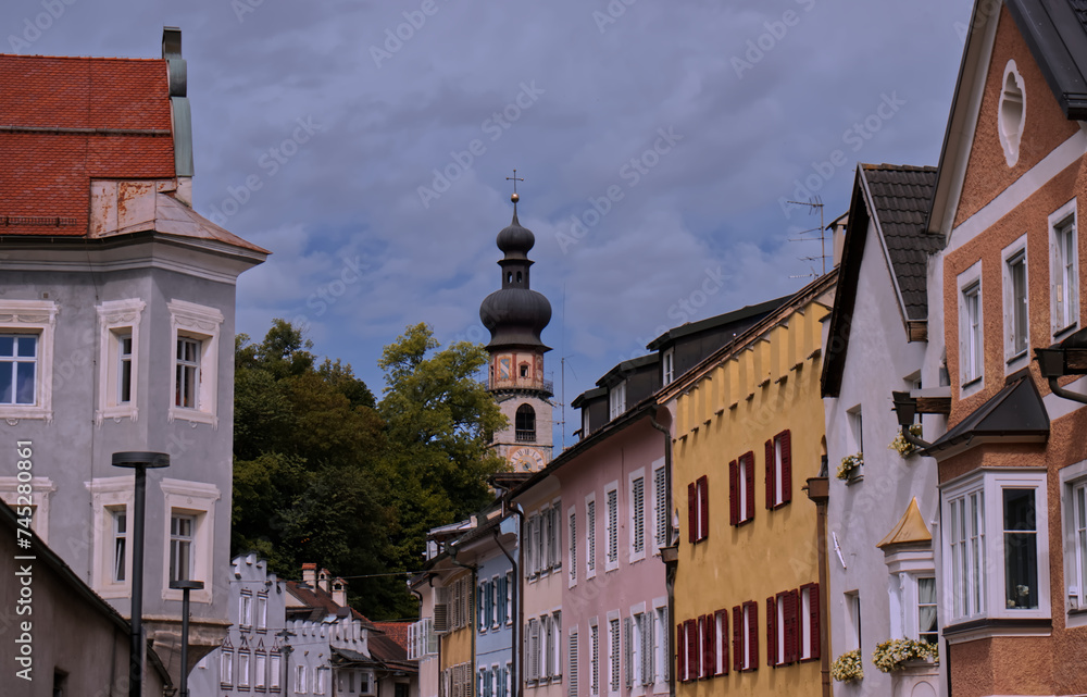 The picturesque city of Brunico. The picturesque city of Brunico.