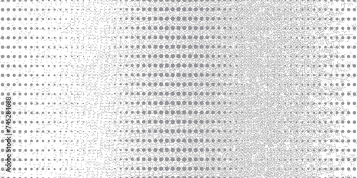 Abstract halftone wave dots background. Futuristic twisted grunge pattern, modern dots, circles.