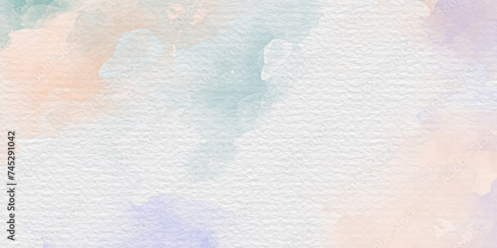 background abstrack photo hand painted watercolor with sky and clouds shape