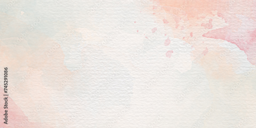 Fototapeta premium background abstrack photo hand painted watercolor with sky and clouds shape