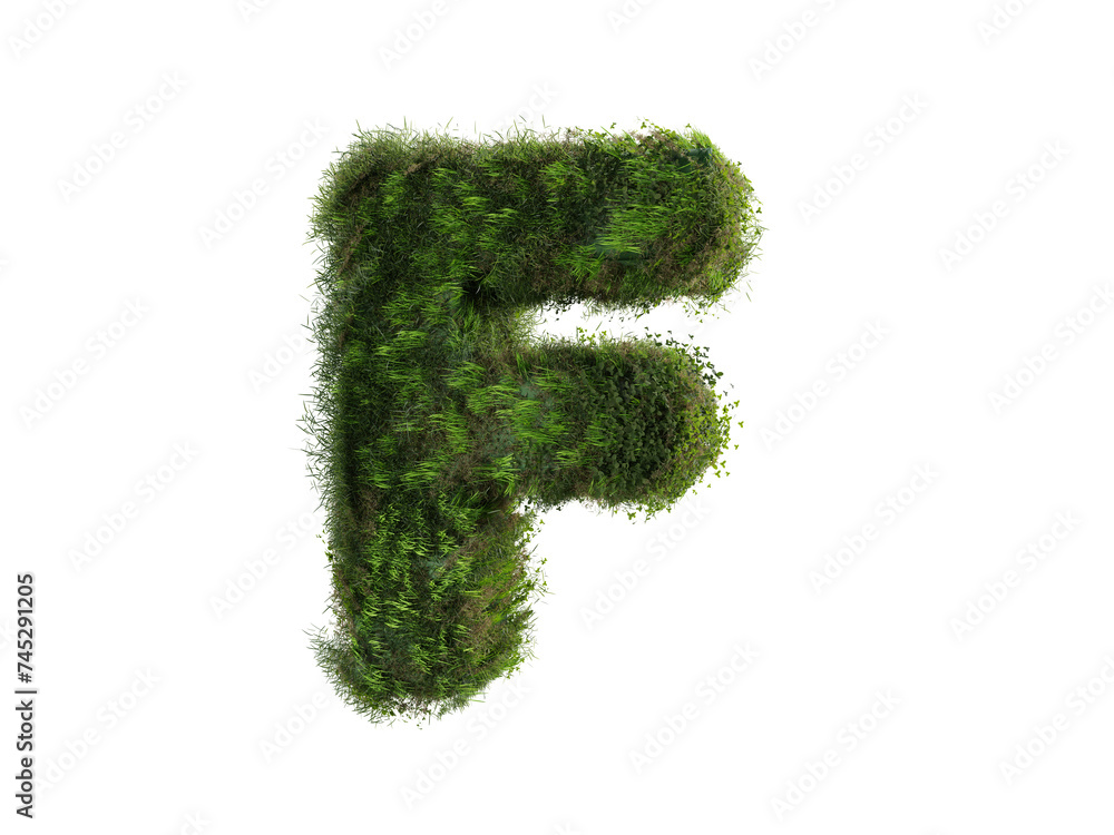 green grass alphabet F on transparent background. 3d render modern letter isolated for logo, decorative, creativity etc. green grass alphabet F on transparent background. 3d render modern letter isolated for logo, decorative, creativity etc.