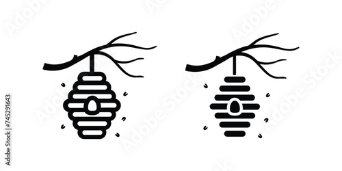 Beehive icon. sign for mobile concept and web design. vector illustration