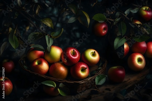 red apples in a basket