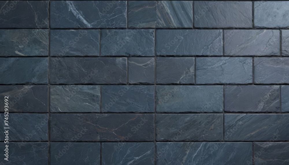 Fototapeta premium Slate tile ceramic seamless pattern brick brown stone texture for background