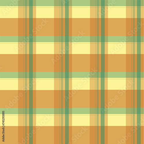 Plaid on fabric and textile