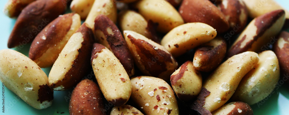 Brazil nuts texture. Food background. Vegan diet. Healthy eating Brazil nuts texture. Food background. Vegan diet. Healthy eating