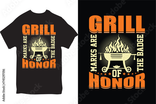 BBQ T-shirt Design. Funny BBQ T-shirt Design And BBQ Lovers & Grilling T-shirt Design.