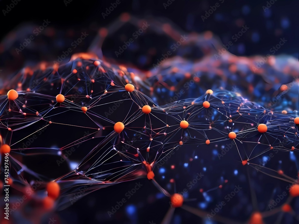 Cyber big data flow. Blockchain data fields. Network line connect stream. Concept of AI technology, digital communication, science research, 3D illustration neural cells (13) Cyber big data flow. Blockchain data fields. Network line connect stream. Concept of AI technology, digital communication, science research, 3D illustration neural cells (13)