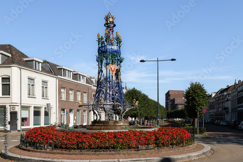 Wilhelmina fountain - from 1898, in the center of the city of Breda.