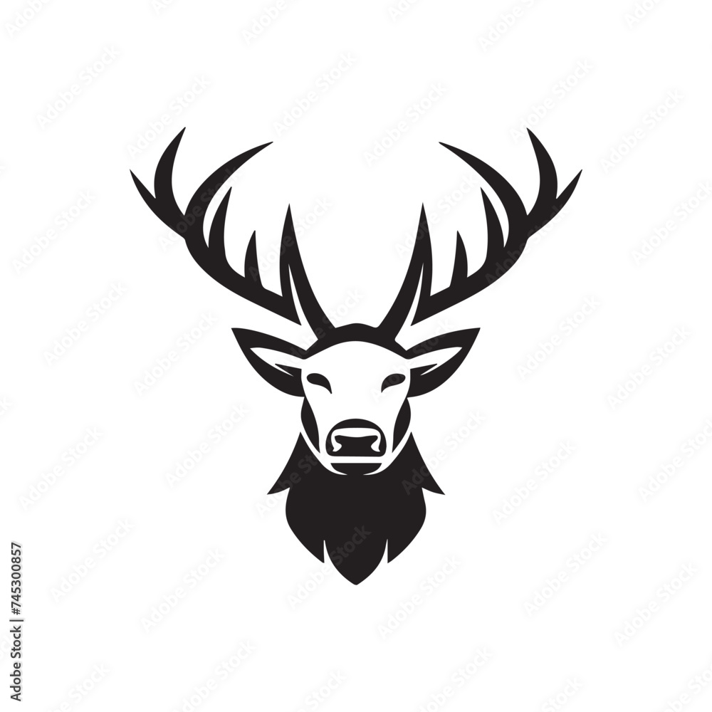 this is a business deer logo design