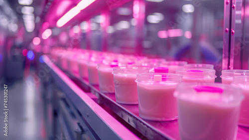 Wallpaper Mural Automated Robotic milk products in Line industrial Torontodigital.ca