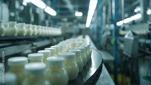 Wallpaper Mural Automated Robotic milk products in Line industrial Torontodigital.ca