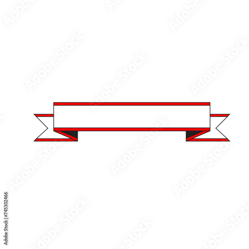 Wallpaper Mural  red ribbon banner Torontodigital.ca