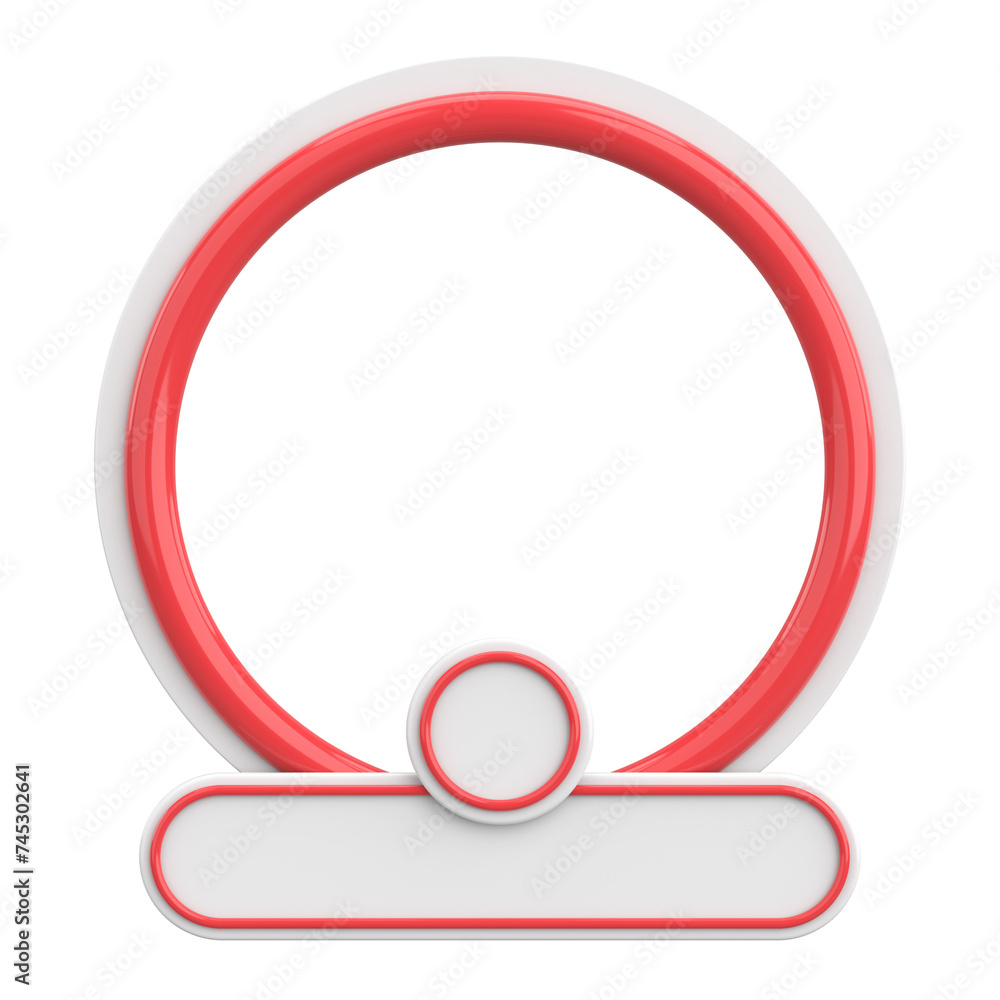 Profile frame for social media. 3D illustration. Profile frame for social media. 3D illustration.