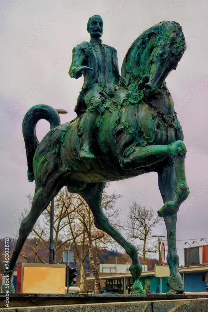ljubljana, slowenien - denkmal rudolf maister