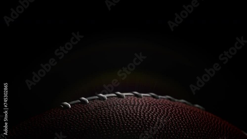 Football Bottom Graphic in epic lighting on Black