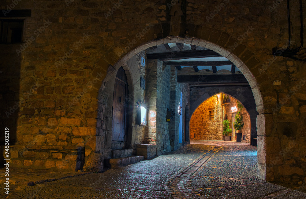 Fototapeta premium View from Alquezar one of the most beautiful towns of the country at Huesca province, Aragon, Spain.